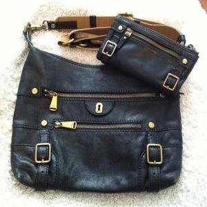 Rare HTF Fossil “Emilia” Flat Crossbody w/Wallet